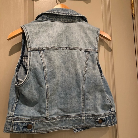 CUTE Jean denim Vest American Eagle - Picture 5 of 5